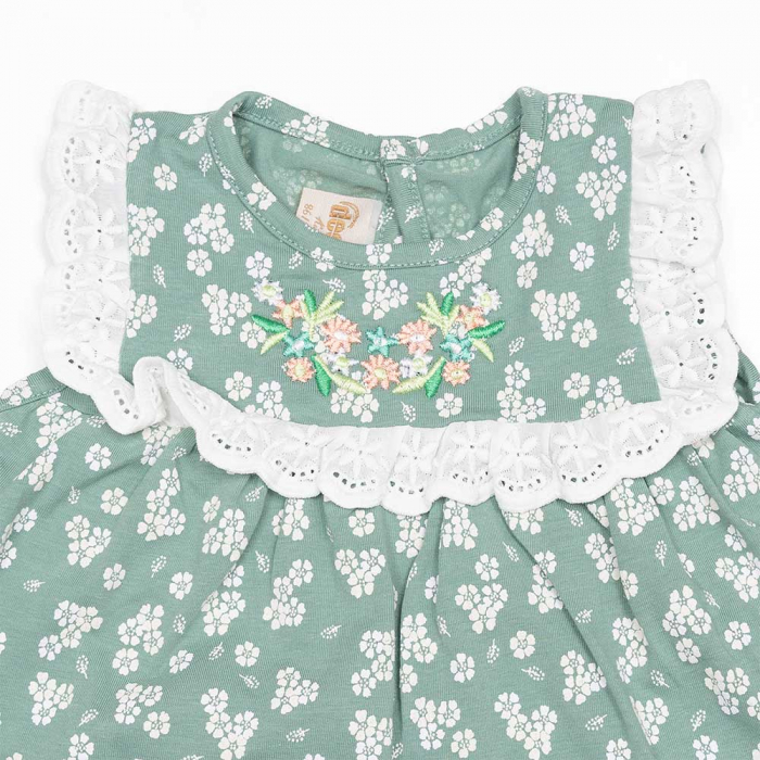 costumase bebelusi fete Flowers bentita cu colanti si rochie vaporoasa [6]