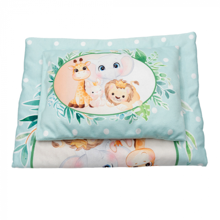 Set bebe salteluta cu perna Safari|Accesorii bebelusi| Accesorii copii [6]