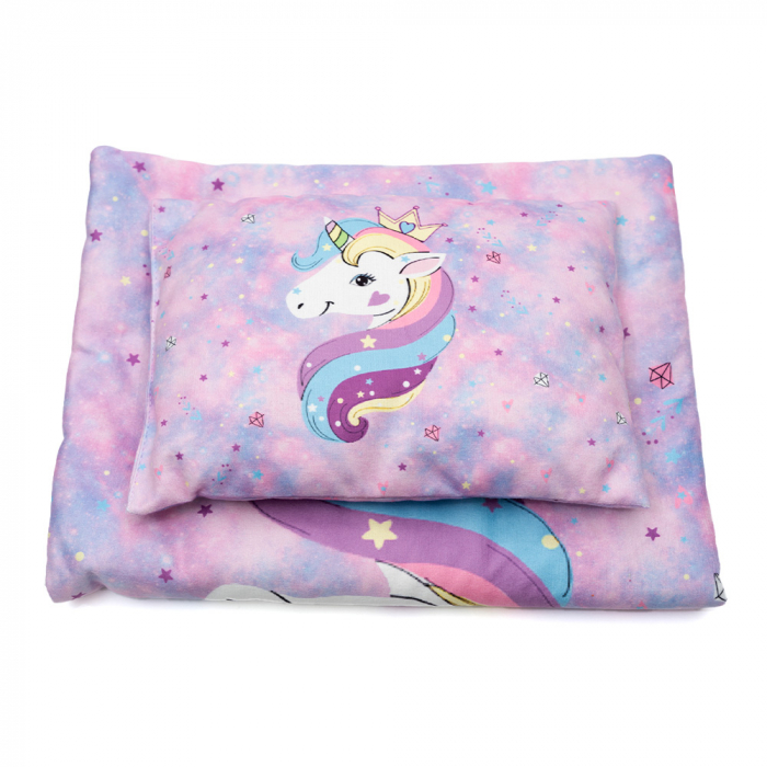 Set bebe salteluta cu perna Unicorn|Accesorii bebelusi| Accesorii copii [6]