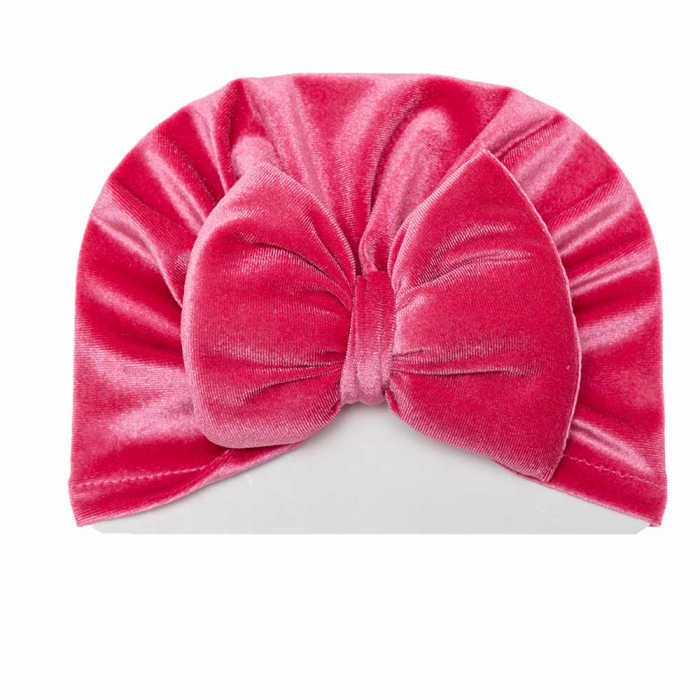 Turban din catifea pentru fetite cu fundita [3]