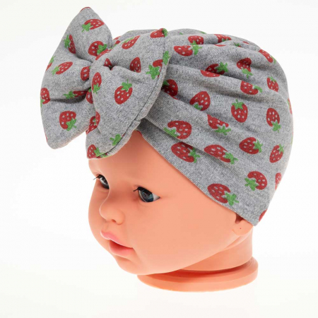 Căciulițe-Bentițe-Turbane-Papioane - Turban bebe cu fundita supradimensionata - Chic și Confortabile