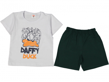 Compleuri - Set 2 piese - Compleu copii Daffy Duck tricou si pantaloni scurti