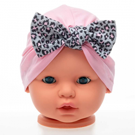 Căciulițe-Bentițe-Turbane-Papioane - Turban pentru fetite Leopard - Accesoriul Perfect