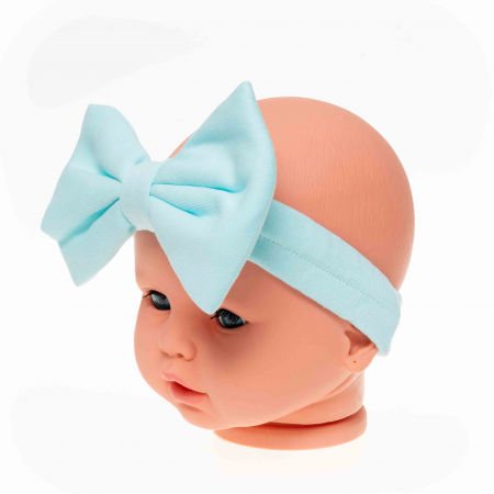 Bentita bebe cu fundita supradimensionata, material 100% bumbac [2]