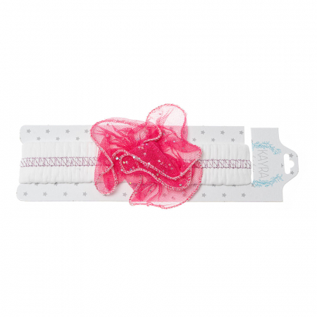 Bentita fetita cu aplicatie din dantela fuchsia [1]