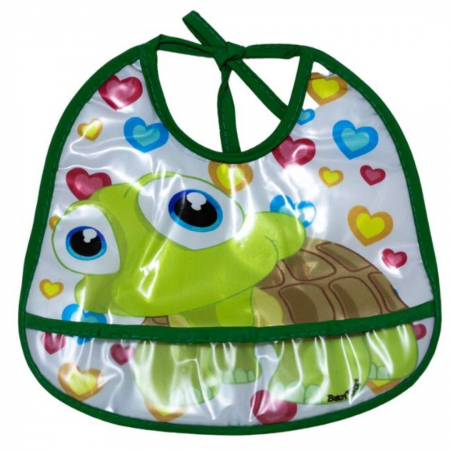 Bavețele-Batistuțe - Bavete Bebe Impermeabila Broscuta- Protecție pentru Orele de Masă