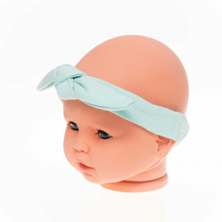 Bentiță bebe cu fundiță din bumbac organic [1]