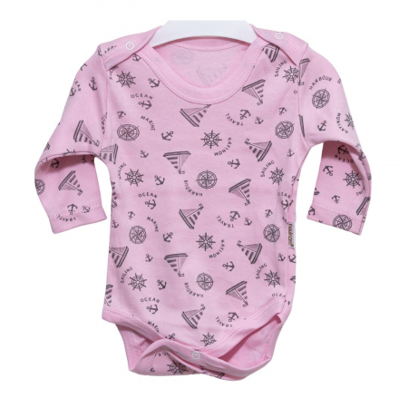 Body - Body nou nascut cu maneca lunga Barcuță material bumbac