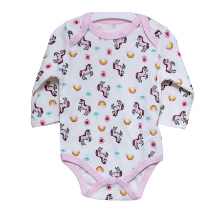 Body - body fete cu maneca lunga Unicorni
