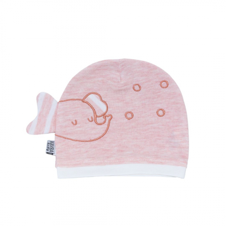 Acasă - Căciulă bebe din bumbac organic Elefant