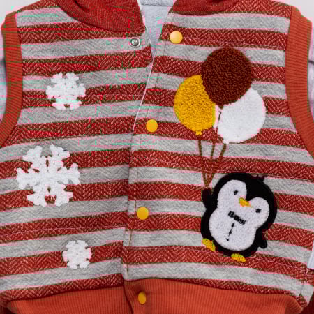 Set 3 piese copii vesta cu bluza si pantaloni Pinguin [3]