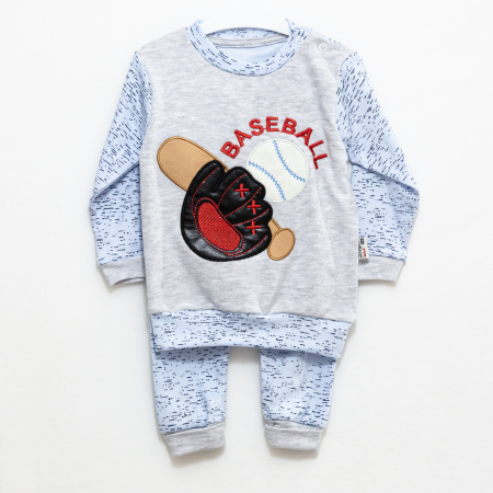 Set hainute bebe bluza si pantaloni Baseball [4]