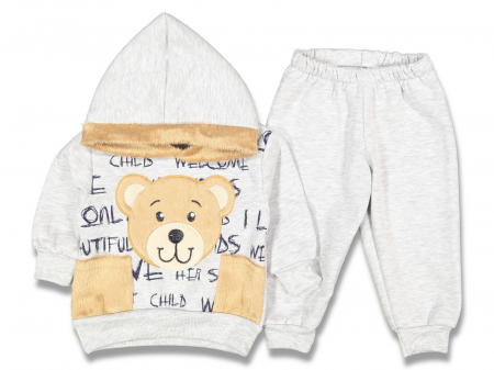 Compleuri - Set 2 piese - Trening bebelus hanorac si pantaloni Bear