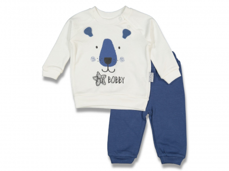 Compleuri - Set 2 piese - imbracaminte bebe Bobby cu bluza si pantaloni
