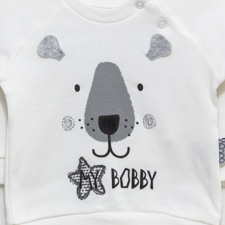 imbracaminte bebe Bobby cu bluza si pantaloni [3]