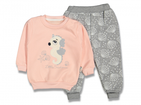 Compleuri - Set 2 piese - set bebe bluza si pantaloni Calut de Mare