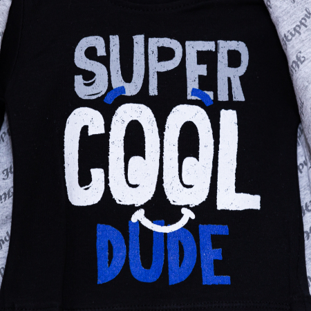 Compleu bebe vesta cu bluza si pantaloni Cool Dude [1]