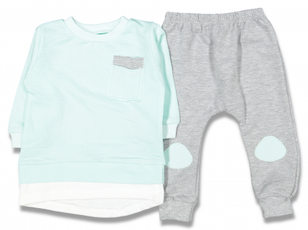Compleuri - Set 2 piese - Compleu pantaloni si bluza bebe Cool