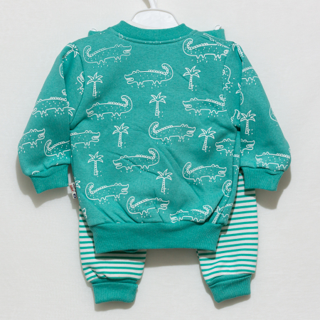 Compleu bebe jacheta cu bluza si pantaloni Crocodil [1]