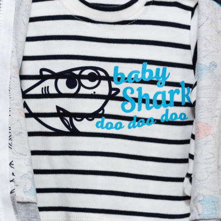 Compleu bebe hanorac cu bluza si pantaloni Fisherman [1]