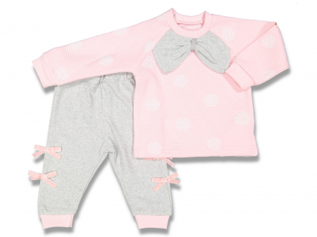 Compleuri - Set 2 piese - costumase bebelusi fete Fundita Bluziță și Pantaloni