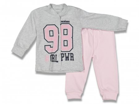 Compleuri - Set 2 piese - Costumas bebe bluza si pantaloni Girl Power