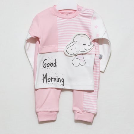 Compleu bebe bluza si pantaloni Good Morning [4]