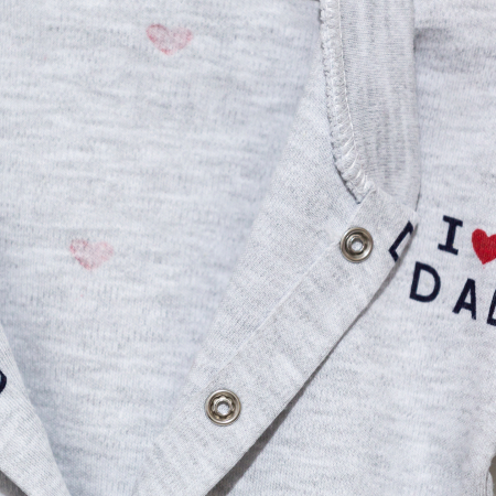 Compleu bebe bentita cu bluza si pantaloni I Love Dad [1]