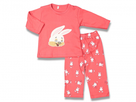 Compleuri - Set 2 piese - Set 2 piese bebe bluza si pantaloni model Iepuras
