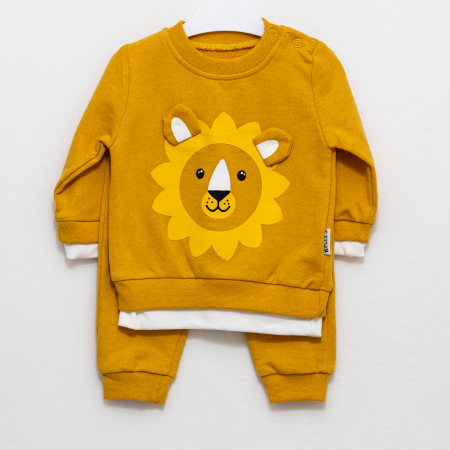 set bebe Leu | Haine Copii| Pantaloni Bebelusi [3]