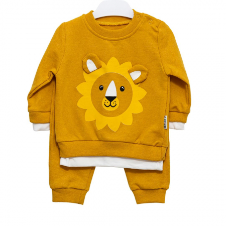 Compleuri - Set 2 piese - set bebe Leu | Haine Copii| Pantaloni Bebelusi
