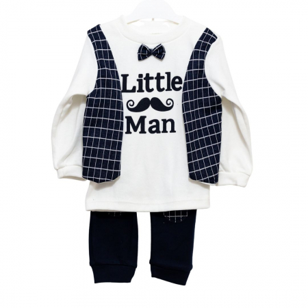 Compleuri - Set 2 piese - compleu baieti Little Man|Haine pentru Copii