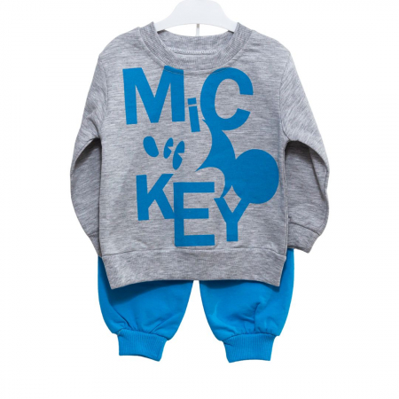 Compleuri - Set 2 piese - Set bluza si pantaloni Mickey Mouse pentru bebelusi