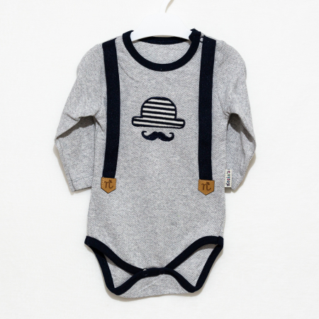 costumas bebelusi Moustache body si pantaloni [3]