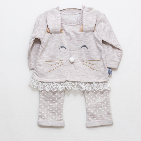 Compleu bebe bluza si pantaloni Pisicuta [4]