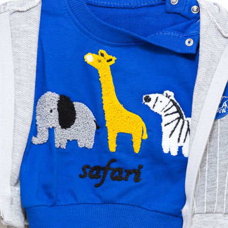 Set de Haine pentru Bebelusi Safari- Hanorac, Pantaloni și Bluza [2]