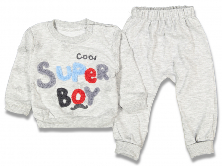 Compleuri - Set 2 piese - Set 2 Piese Băieți Super Boy| Seturi pentru Copii | Haine Bebelusi
