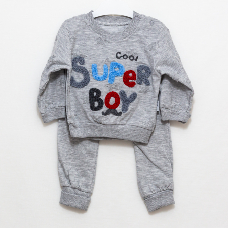 Set 2 Piese Băieți Super Boy| Seturi pentru Copii | Haine Bebelusi [4]