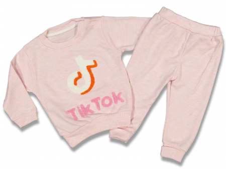 Compleuri - Set 2 piese - Bluza bebelus si pantaloni Tik Tok