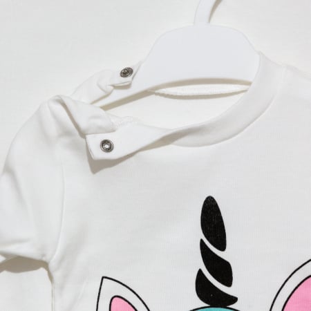 Set 2 Piese Fetite Unicorn | Haine Copii | Salopeta pentru Bebelusi [1]