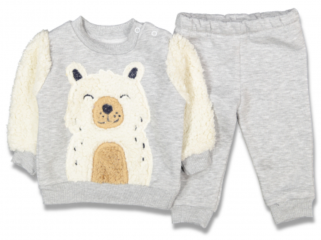 Compleuri - Set 2 piese - Bluza si pantaloni pentru bebe Ursulet
