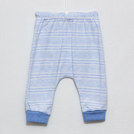 Set 3 piese bebe bavetica cu bluza si pantaloni Ursulet [4]