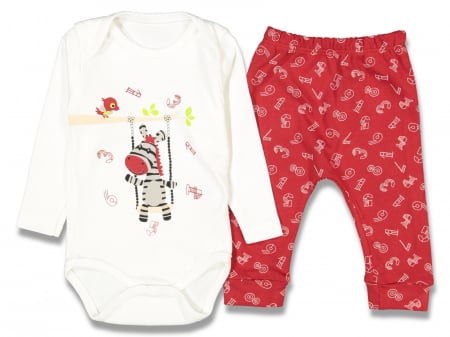 Compleuri - Set 2 piese - set bebe Zebră | Haine Copii | Compleuri pentru Bebelusi