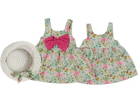 Rochițe - Rochita bebe cu palarie Daphne Bridgerton, colectia Motat - Bridgerton