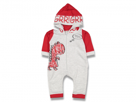 Salopetă Dino cu mânecă lungă, Moțat, material bumbac [0]