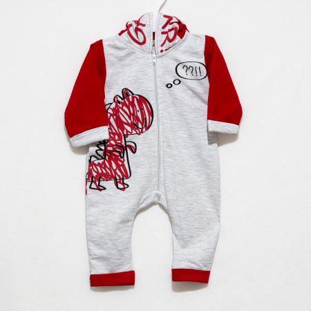 Salopetă Dino cu mânecă lungă, Moțat, material bumbac [3]