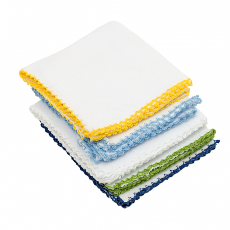 Bavețele-Batistuțe - Set 10 batiste/prosopele albastru pentru bebelusi