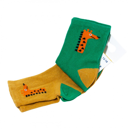Șosete-Dresuri - Set 2 perechi de șosete bebe Animals
