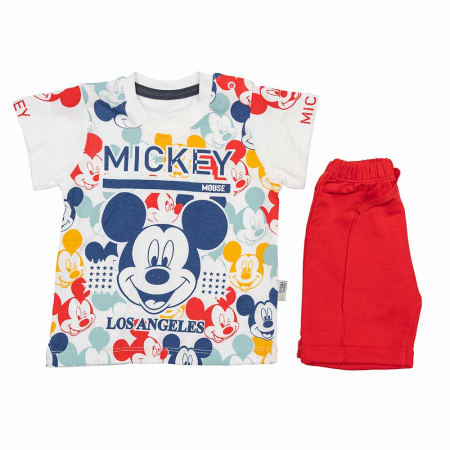 Compleuri - Set 2 piese - compleu baieti Mickey Mouse bumbac