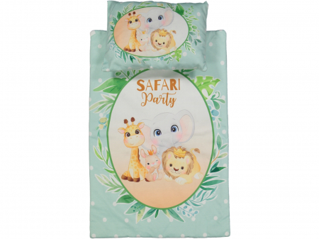 Salteluțe-Babynest-Perne - Set bebe salteluta cu perna Safari|Accesorii bebelusi| Accesorii copii